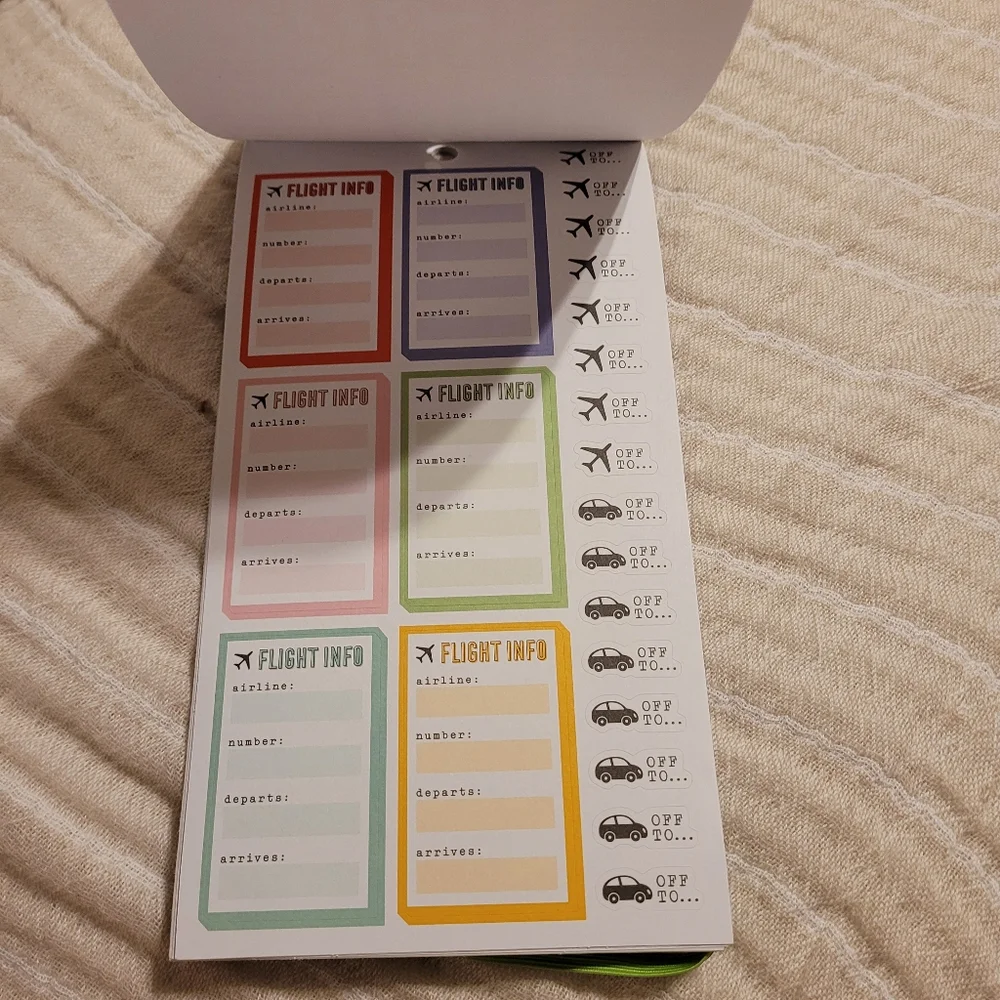 The Happy Planner TRAVEL Sticker Sheets